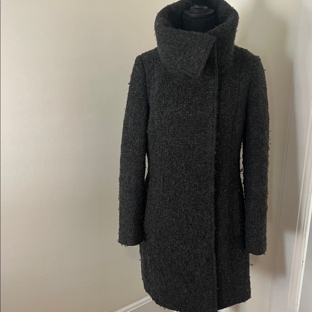 Cole Haan Charcoal Pea Coat